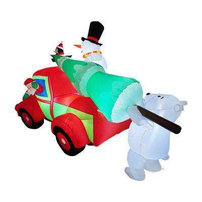 Christmas Outdoor Decor With Xmas Blow up Christmas Holiday Inflatable Decor photo-2