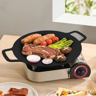 Non-stick Korean Meat Baking Carbon Steel BBQ Grill Plate
