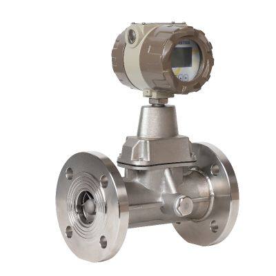 High Accuracy Digital SS304 4-20mA Gas Swirl Flowmeter For Hydrogen Oxygen