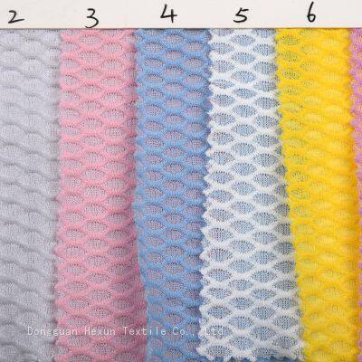 Knitted polyester spandex ultra-thin breathable stretch diamond pattern fabric is suitable for cycling clothing, as a sweat-wicking base layer.