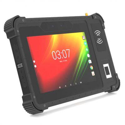 HR867 Hidon OEM 8 Inch Android 11Rugged Tablet HR867 With Front NFC Fingerprint 2D Barcode Scanner UHF RFID SMA RS232 RJ45 Port photo-5