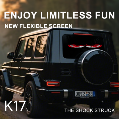 Devil Eyes Lights for Truck Bluetooth Control Flexible Led Display Window Demon Eye Led Display Screen photo-2