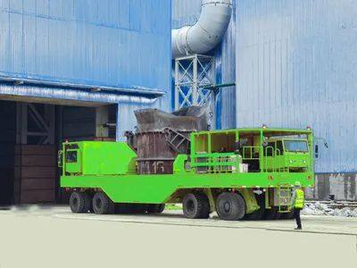 Pallet Carrier Vehicle for Steel Mill Material Handling Operations Heavy Duty