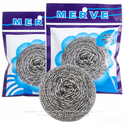 Wholesale Steel Scrubber Large Size Stainless Steel Scourer for Restaurant Use