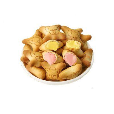 Teddy Bear Center Filled Biscuits Chocolate Filled Biscuit Production Machines photo-2