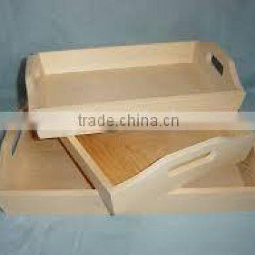 Distressed High Quality Solid Wooden Serving Tray photo-4