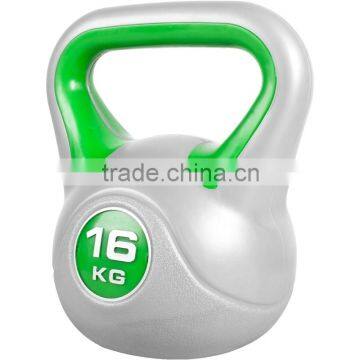 16kg plastic kettlebell with cement