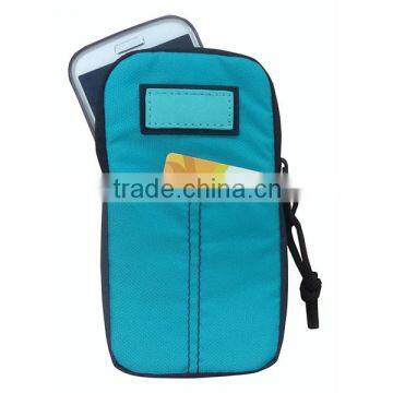 Nylon + 420D Polyester Blue Color Casual Backpack With Tablet Compartment + Mobile Phone Pouch photo-5