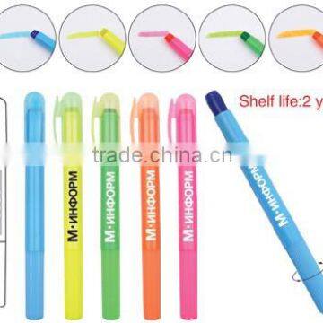 Gel Highlighter 2 Years Shelf Life Twist design Green Orange Blue Hot Pink Yellow Custom Logo