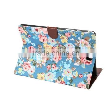 9.7 inch protective case for SAMSUNG Tab A, for SAMSUNG Tab a 9.7 leather case Floral pattern