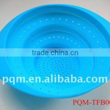 Silicone kitchenware collapsible colander 003B