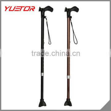 New design handle aluminum alloy anti shock elderly walking stick