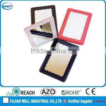 promotional PU Leather small hand mirror