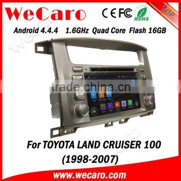 Wecaro WC-TL7020 7" Android 4.4.4 car dvd player touch screen for land cruiser car dvd WIFI 3G 1998-2007