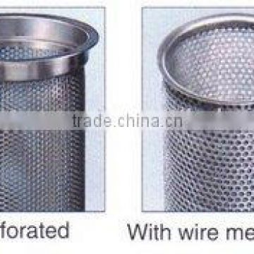 Perofated galvanized filter mesh basket