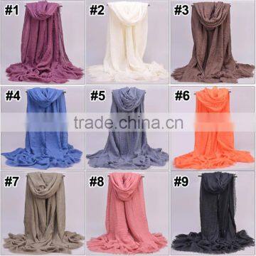 Wholesale Fringe Oversized Solid Color Plain Viscose Hijab