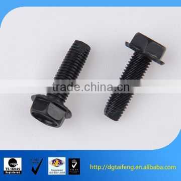 black hex head flange bolt