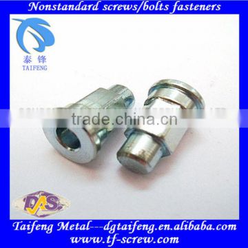 flat head round neck shoulder bolt with zinc coated