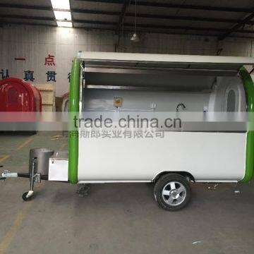 green Fast Food Cart For Sales,Food Van/Street Food Vending Cart For Sales, in line with European standards, Australia standard