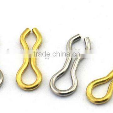 Fishing tackle accessories Brass Splay Ring, brass rig, hook hanger,8 shape( eight shape) wire eyes sinker eyelets lead eyes