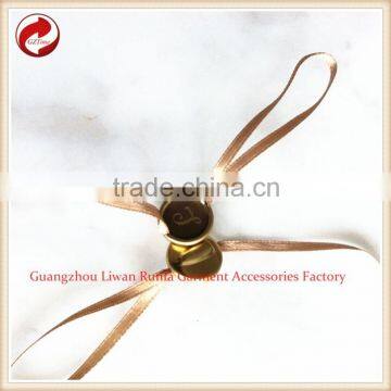 High-quality Metal Aluminum Clothing Custom Silk Ribbon Seal Tag photo-6