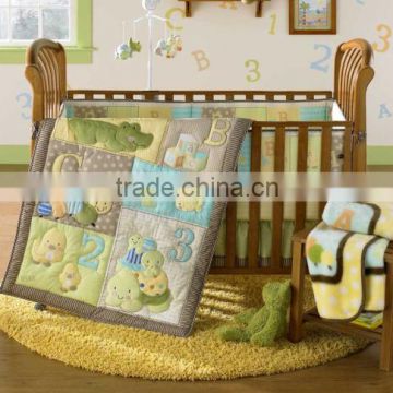 100% cotton christmas cot bedding set for baby