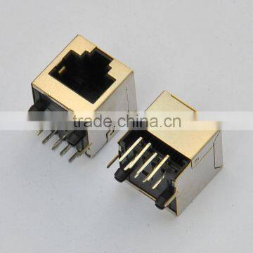 CAT6 RJ45 PCB socket 8P modular shielded jack