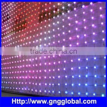 SMD5050 rgb led transparent screen; rgb mesh screen;night club screen