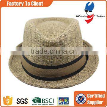 Custom panama fashion wide brim straw hat