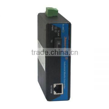 1-port IndustrialEthernet media converter, 12-48VDC