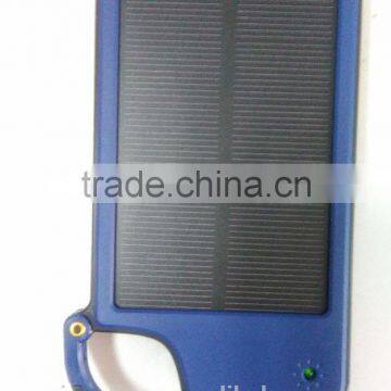 New Coming Key Chain Outdoor Solar Charger 4050mAh Portable Solar Power Bank Mobile Power Bank For Smart Phone