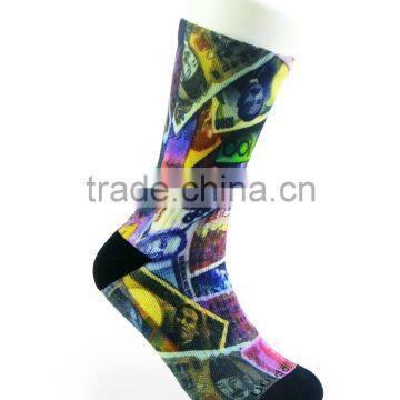 2016 promotional sale sublimation printing socks