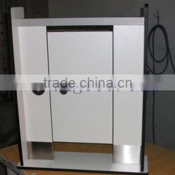 Moderate price white waterproof compact hpl toilet cubicle partition