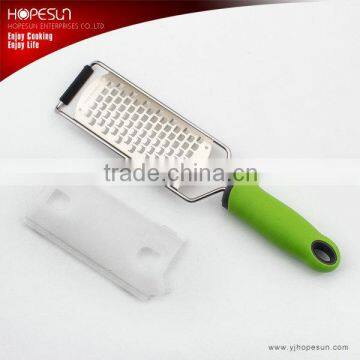 High grade stainless steel green coconut grater with plastic handle