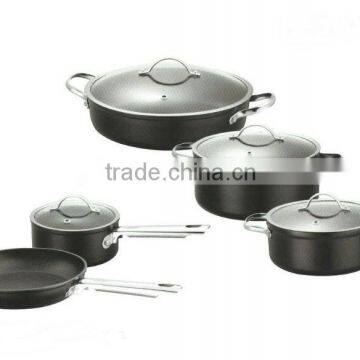 9PCS Forged Aluminium Hard Anodized Non Stick Coating Cookware Set