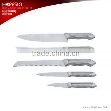 Body stainless steel knife set with high quality