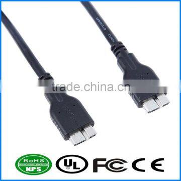 USB3.0 MicroB To MicroB Cable Extension Data Wire OTG Cable For Smart Phone