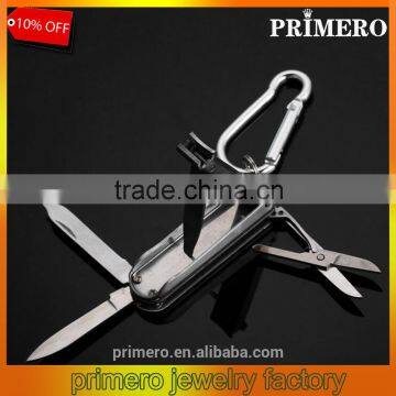 Swiss Tech Tools Key Nail File 4 in 1 Multi Keychain Survival Knives Key Ring