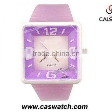 Square cheap plastic watch