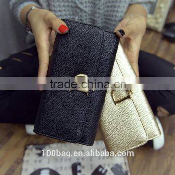 Handbags 2016 New Fashion Trend of the D Word Generous Leather Clutch Wallet Long Section of Zero Miss Qian Bao Wallet photo-6