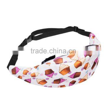 Factory New Arrived 3D Fullprint Custom Polyester Men Waist Bag