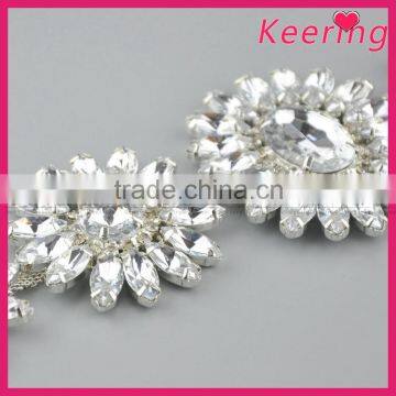Fashion Flower Crystal Embellishment for Sash WRE-270 photo-3
