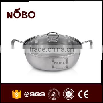 American style stainless steel hot pot for cooking