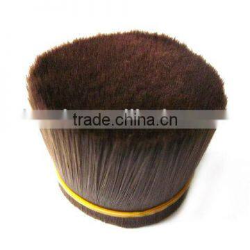 Imitation goat hair with brown color for cosmetic brush set