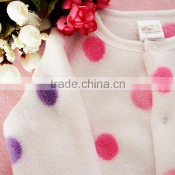 2016 Fashion Soft Long Sleeve Girl Baby Romper Clothes With Print Dot photo-4