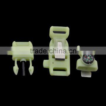 2015 New 3/8'' Buckle Firestarter Whistel Buckles With for Paracord Bracelet photo-4