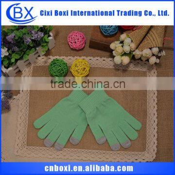 Continued hot high quality skid resistance China supplier knitted touch screen gloves