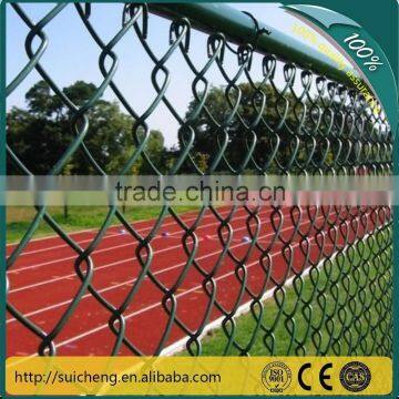 Chain Link Security Fence/PVC Coated Chain Link Fence/Galvanized Chain Link Fence(Factory)