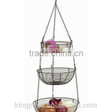 2015 Best Selling Bronze Wire Hanging Baskets/Fruit Basket/metal wire fruit basket/Bronze Wire Hanging Baskets