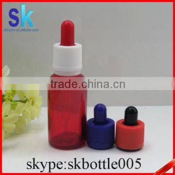 30ml e Liquid Glass Bottle Red Glass Dropper Bottle With Golden Cap photo-5